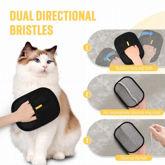 Grooming glove for dogs and cats